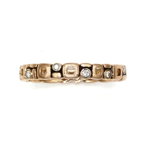 18K Rose Gold Micro Windows Diamond Band - R-119R-Alex Sepkus-Renee Taylor Gallery