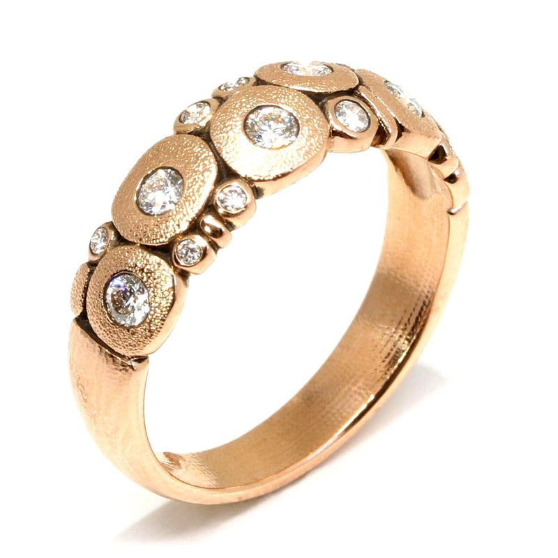18K Rose Gold Candy Diamond Dome Ring - R-122RD-Alex Sepkus-Renee Taylor Gallery