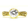 18K Martini Cubic Zirconia & Diamond Ring - R-128YY7.3-Alex Sepkus-Renee Taylor Gallery