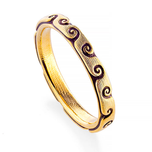 18K "Swirling Water" Band - R-87-Alex Sepkus-Renee Taylor Gallery