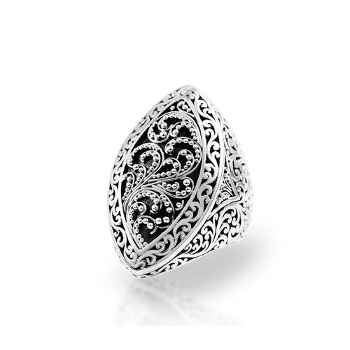 Sterling Silver Classic Mixed Marquis Ring - RB6272-Lois Hill-Renee Taylor Gallery