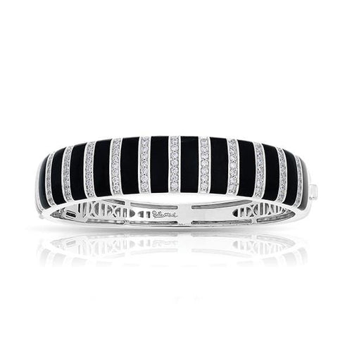 Regal Stripe Black Onyx Bangle-Belle Etoile-Renee Taylor Gallery