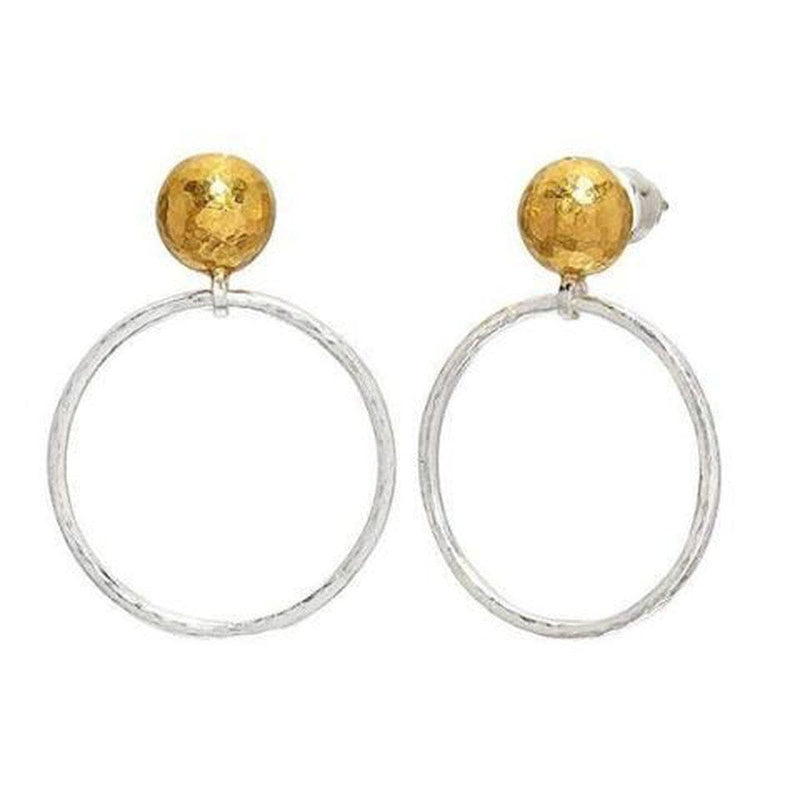 Hoopla Sterling Silver Earrings - SE-MXLS-RD20-W-GURHAN-Renee Taylor Gallery