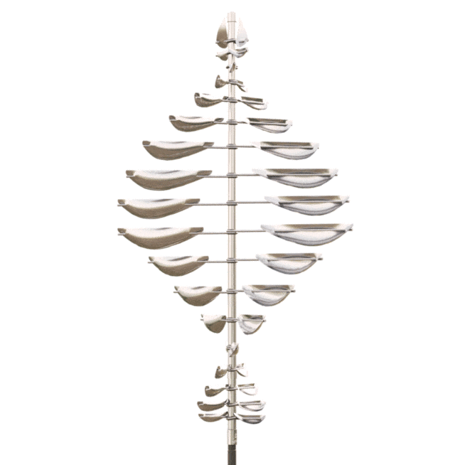 Double Helix Sail - Stainless Steel-Lyman Whitaker-Renee Taylor Gallery