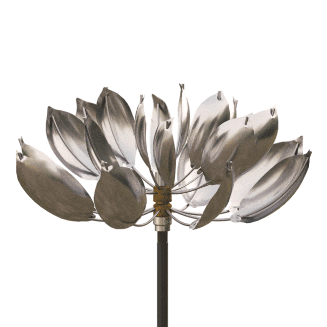 Lotus - Stainless Steel-Lyman Whitaker-Renee Taylor Gallery