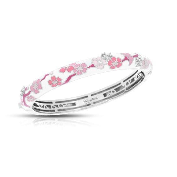 Sakura White Bangle-Belle Etoile-Renee Taylor Gallery