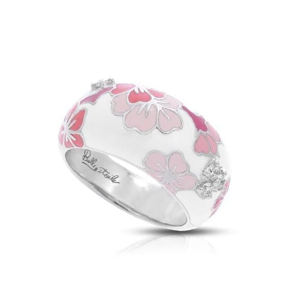 Sakura White Ring-Belle Etoile-Renee Taylor Gallery