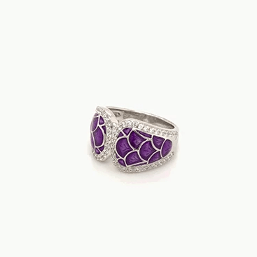 Marina Purple Ring-Belle Etoile-Renee Taylor Gallery