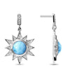 Solstice Earrings - Esols00-00-Marahlago Larimar-Renee Taylor Gallery