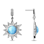 Solstice Earrings - Esols00-00-Marahlago Larimar-Renee Taylor Gallery