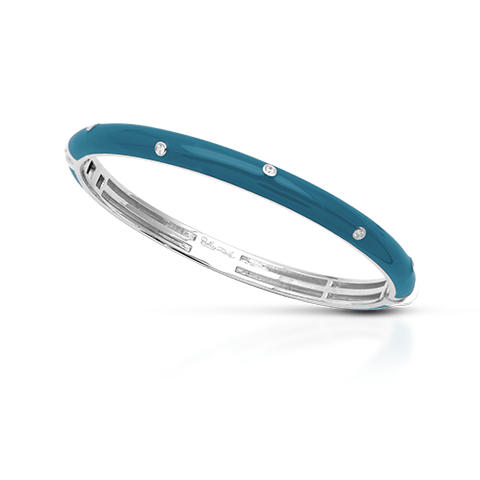 Staccato Teal Bangle-Belle Etoile-Renee Taylor Gallery