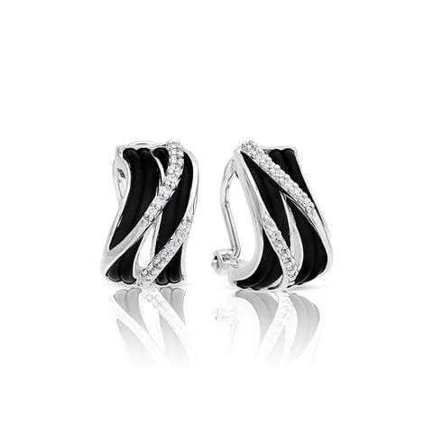 Venti Black Earrings-Belle Etoile-Renee Taylor Gallery