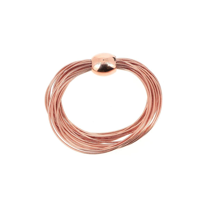 DNA Spring Large Bead Rose Gold Cipria Bracelet - WDNAB054-Pesavento-Renee Taylor Gallery