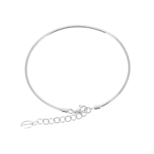 DNA Single Strand Spring Rhodium Bracelet - WDNAB186-Pesavento-Renee Taylor Gallery
