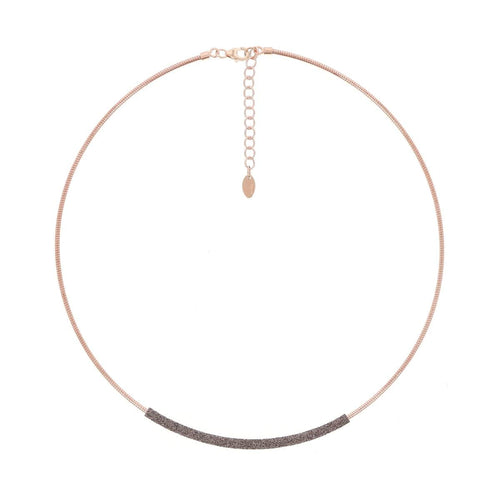 DNA Spring Single Strand Rose Gold Antelope Polvere Necklace - WDNAG181-Pesavento-Renee Taylor Gallery