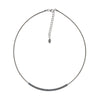 DNA Spring Single Strand Ruthenium Dark Gray Polvere Necklace - WDNAG182-Pesavento-Renee Taylor Gallery