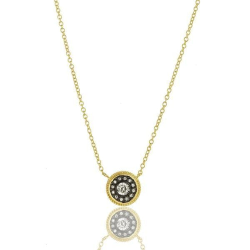 Signature Nautical Button Necklace - YZ0714B-16E-Freida Rothman-Renee Taylor Gallery