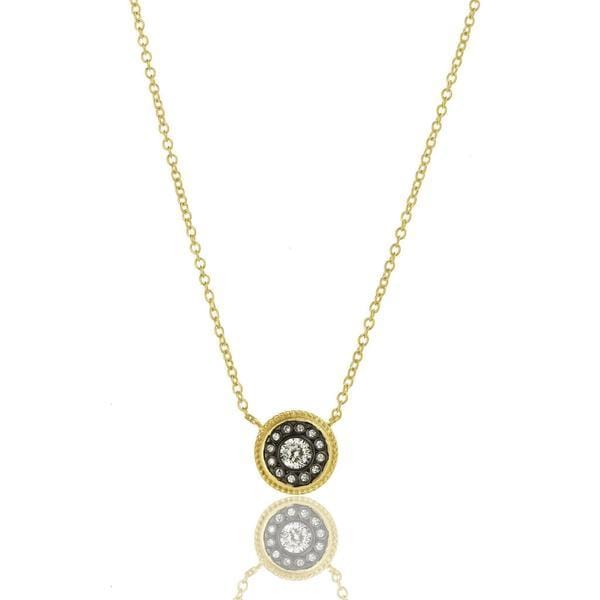 Signature Nautical Button Necklace - YZ0714B-16E-Freida Rothman-Renee Taylor Gallery