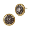 Signature Nautical Button Stud Earrings - YRZE0216B-14K-Freida Rothman-Renee Taylor Gallery