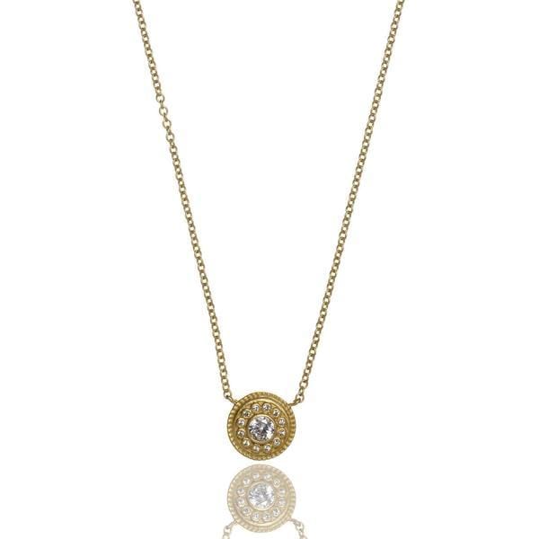 Signature Nautical Button Necklace - YZ0714B-16E-Freida Rothman-Renee Taylor Gallery
