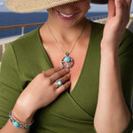 Zara Necklace - Nzara00-00-Marahlago Larimar-Renee Taylor Gallery