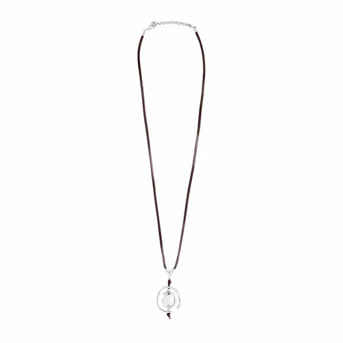 AAAAAAUUUUUHHHHH…!!! Sterling Silver Plated Necklace - COL0973BPLMAR0U-UNO de 50-Renee Taylor Gallery