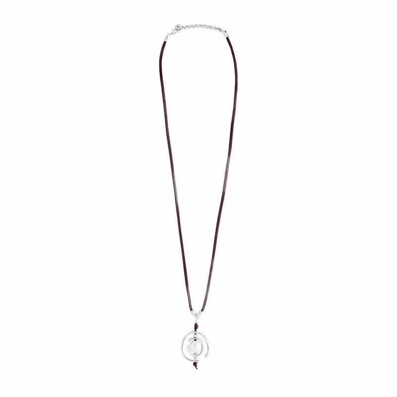 AAAAAAUUUUUHHHHH…!!! Sterling Silver Plated Necklace - COL0973BPLMAR0U-UNO de 50-Renee Taylor Gallery