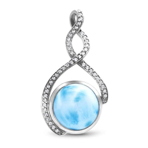 Adella Necklace - Nadel00-00-Marahlago Larimar-Renee Taylor Gallery