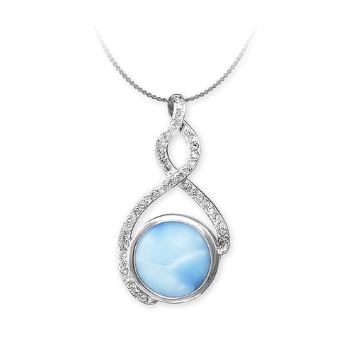 Adella Necklace - Nadel00-00-Marahlago Larimar-Renee Taylor Gallery