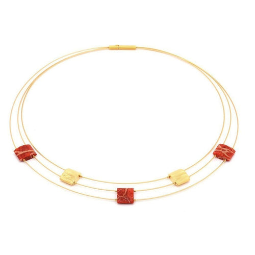 Aladune Coral Necklace - 85025296-Bernd Wolf-Renee Taylor Gallery