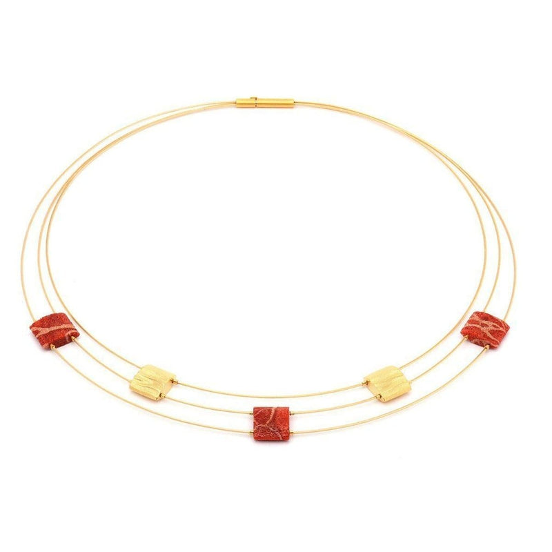 Aladune Coral Necklace - 85025296-Bernd Wolf-Renee Taylor Gallery