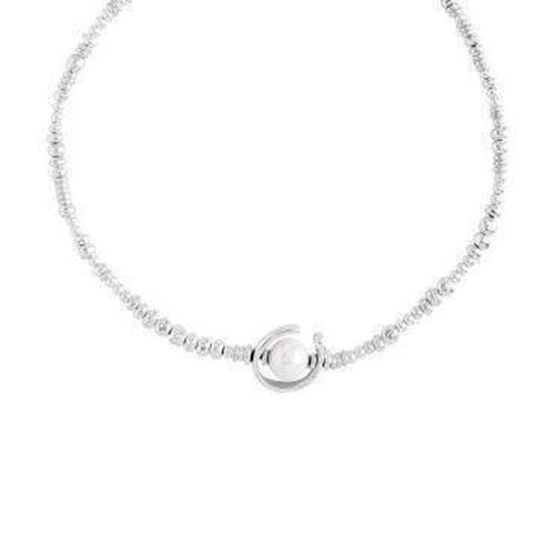 Another Round, Oh Oh Oh...! Sterling Silver Plated Necklace - COL0970BPLMTL0U-UNO de 50-Renee Taylor Gallery