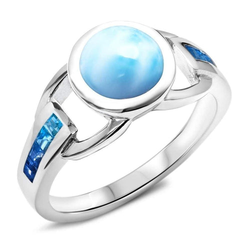 Aqua Ring - Raqua01-00-Marahlago Larimar-Renee Taylor Gallery