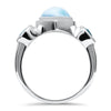 Atlantic Ring - Ratla00-00-Marahlago Larimar-Renee Taylor Gallery