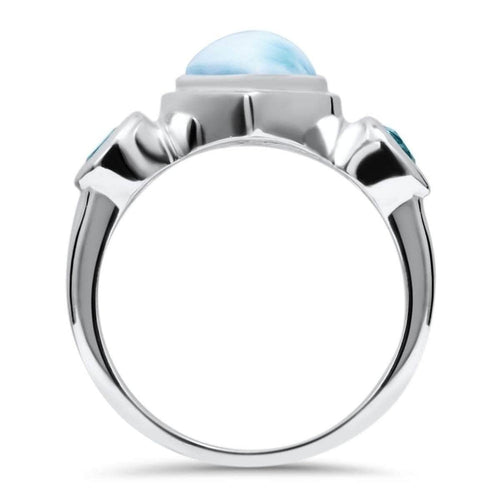 Atlantic Ring - Ratla00-00-Marahlago Larimar-Renee Taylor Gallery