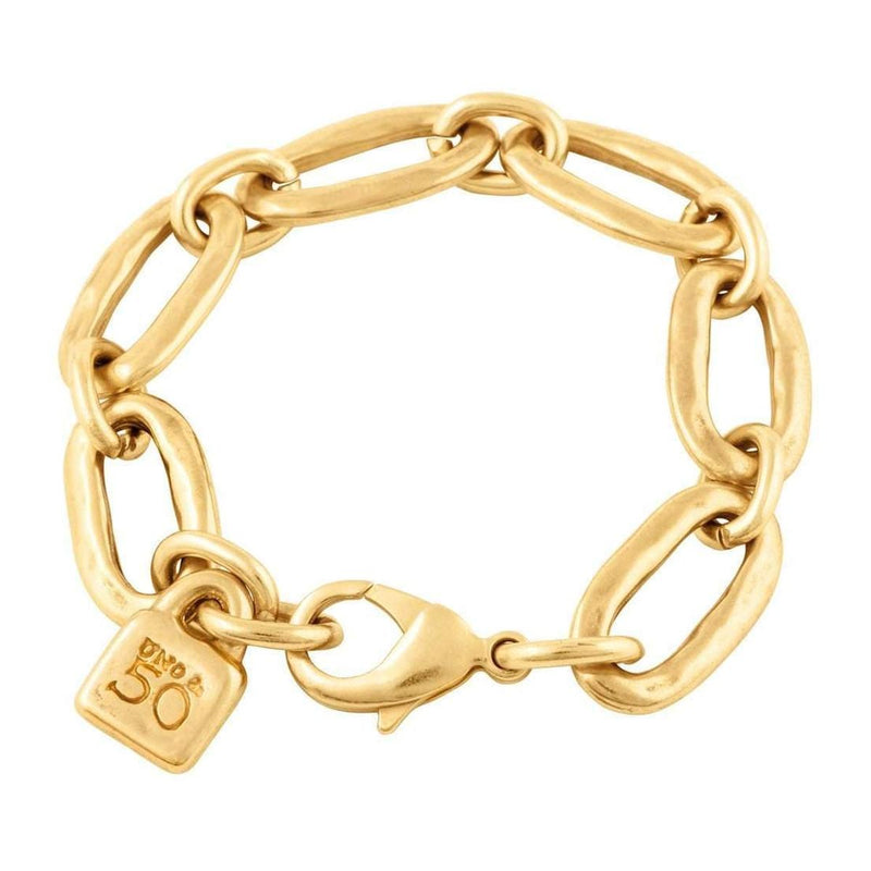 Awesome 18K Gold Plated Bracelet - PUL0949ORO0000M-UNO de 50-Renee Taylor Gallery