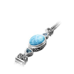 Azure Pear Bracelet - Bazur0P-00-Marahlago Larimar-Renee Taylor Gallery