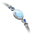 Azure Pear Bracelet - Bazur0P-00-Marahlago Larimar-Renee Taylor Gallery