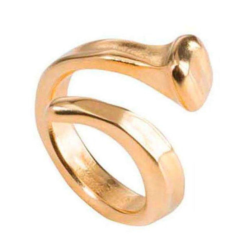 B-12 18K Gold Plated Ring - ANI0456ORO000-UNO de 50-Renee Taylor Gallery