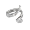 B12 Layered Silver Nail Ring - ANI0456MTL000-UNO de 50-Renee Taylor Gallery