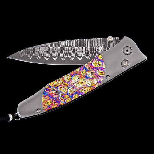 Gentac Ti Burl Limited Edition Knife - B30 TI BURL-William Henry-Renee Taylor Gallery
