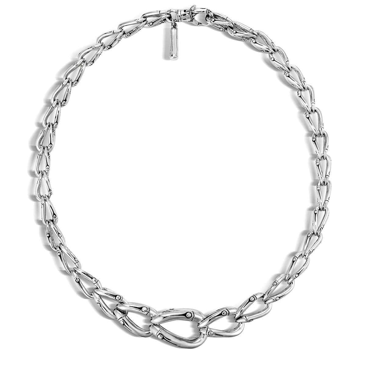 Bamboo Silver Link Necklace - NB5805 - John Hardy