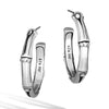 Bamboo Silver Small Hoop Earrings - EB5381-John Hardy-Renee Taylor Gallery