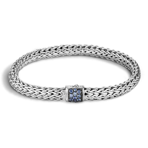 Classic Chain Blue Sapphire Bracelet - BBS9042BSP-John Hardy-Renee Taylor Gallery