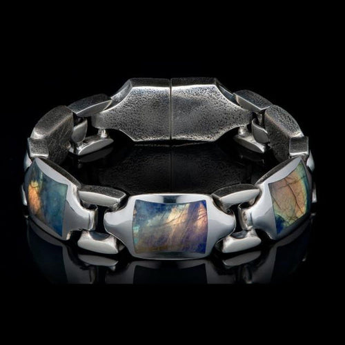 Men's Labradorite Retro Bracelet - BR13 LAB-William Henry-Renee Taylor Gallery