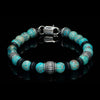 Men's Newport Blue Agate Bracelet - BB49 BLA-William Henry-Renee Taylor Gallery