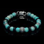 Men's Newport Blue Agate Bracelet - BB49 BLA-William Henry-Renee Taylor Gallery