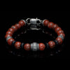 Men's Newport Red Jasper Bracelet - BB49 RSJ-William Henry-Renee Taylor Gallery