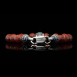 Men's Newport Red Jasper Bracelet - BB49 RSJ-William Henry-Renee Taylor Gallery