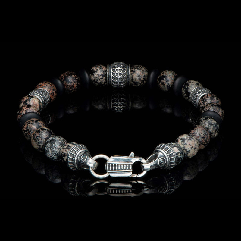 Men's Newport Red Obsidian Bracelet - BB49 RSO-William Henry-Renee Taylor Gallery